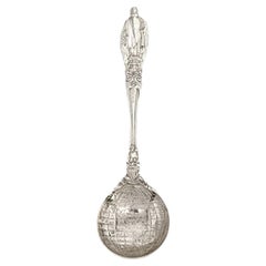 Tiffany & Co Sterling Christopher Columbus Globe Bowl Souvenir Spoon #14890