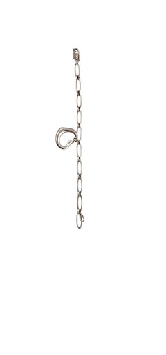 Tiffany & Co Sterling Elsa Peretti Open Heart Paperclip Bracelet #23992