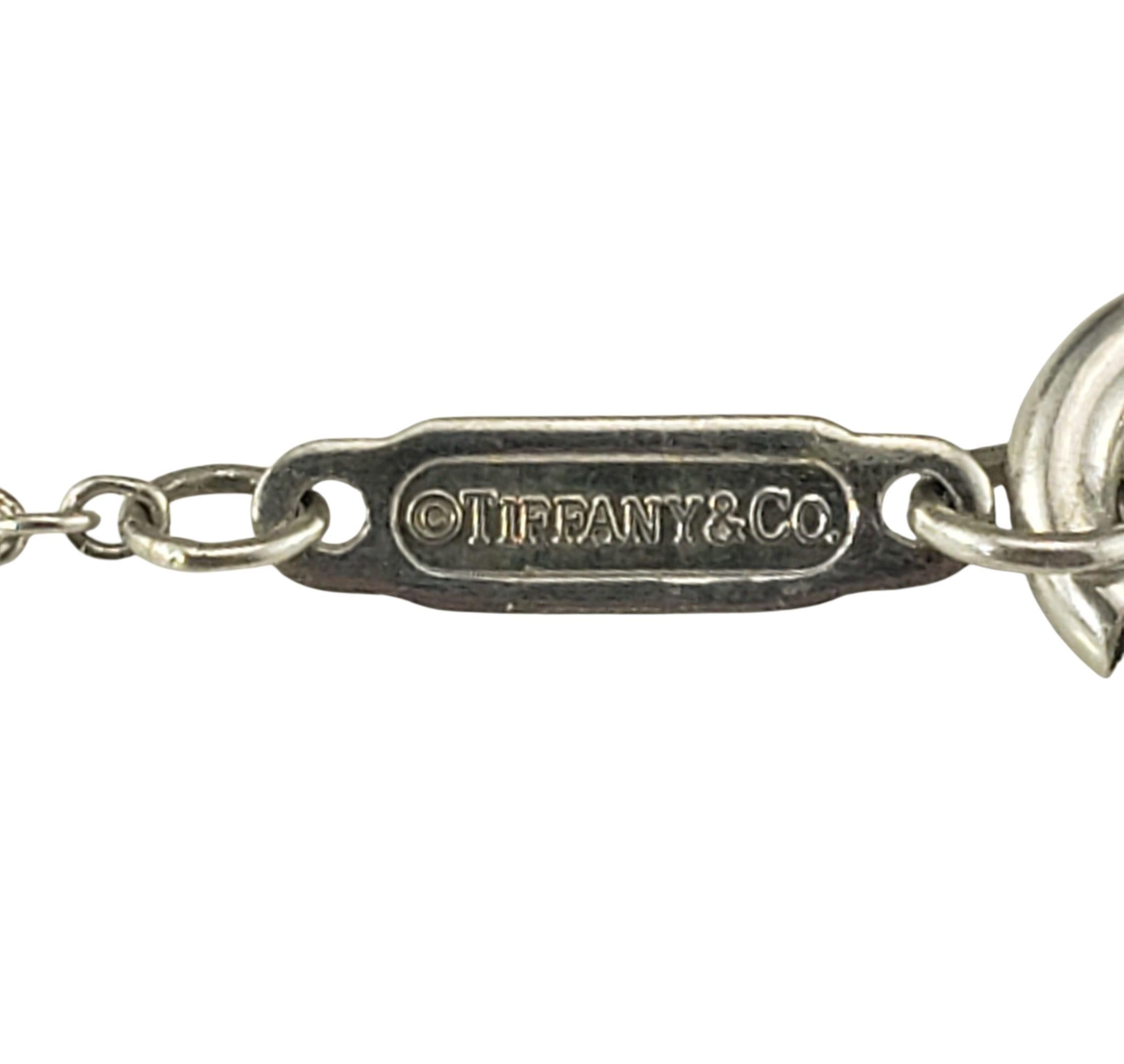 Tiffany & Co. Collana con ciondolo in smalto Sterling Silhouette con scatola #23254 in vendita 1