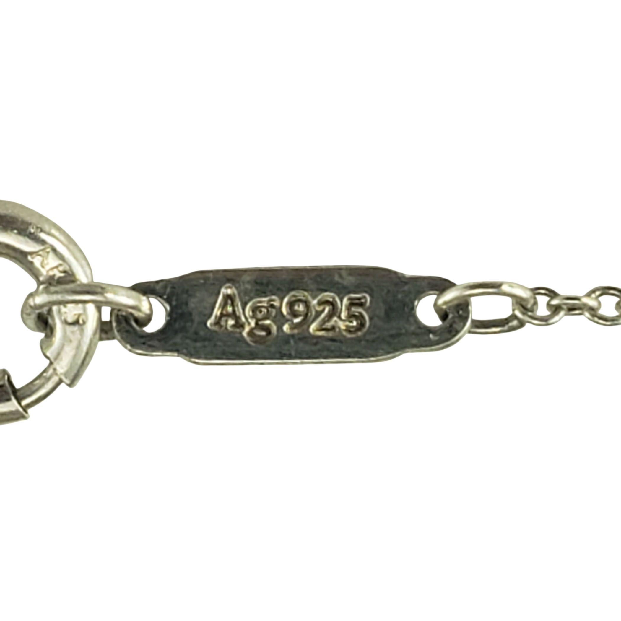 Tiffany & Co. Collana con ciondolo in smalto Sterling Silhouette con scatola #23254 in vendita 2