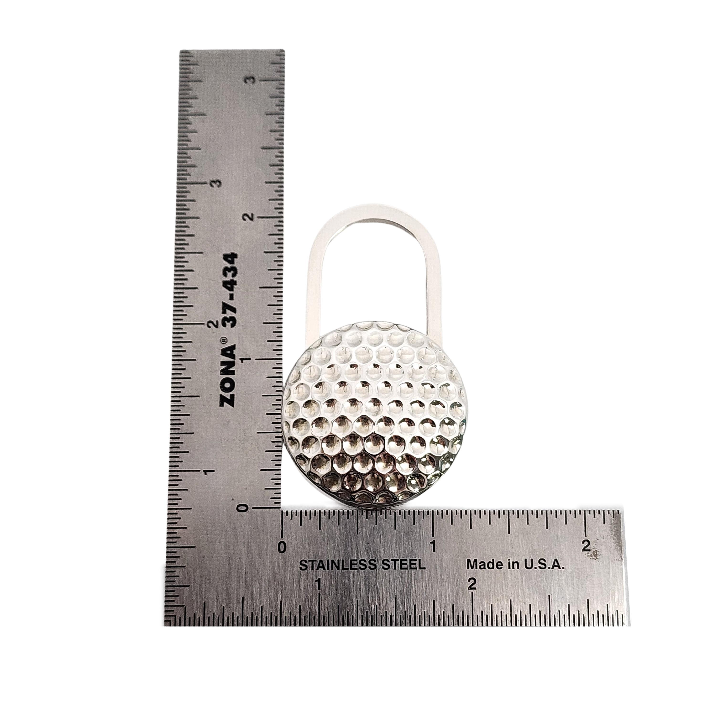 Tiffany & Co Sterling Golf Ball Padlock Keychain with Pouch Box (B) #14634 For Sale 5
