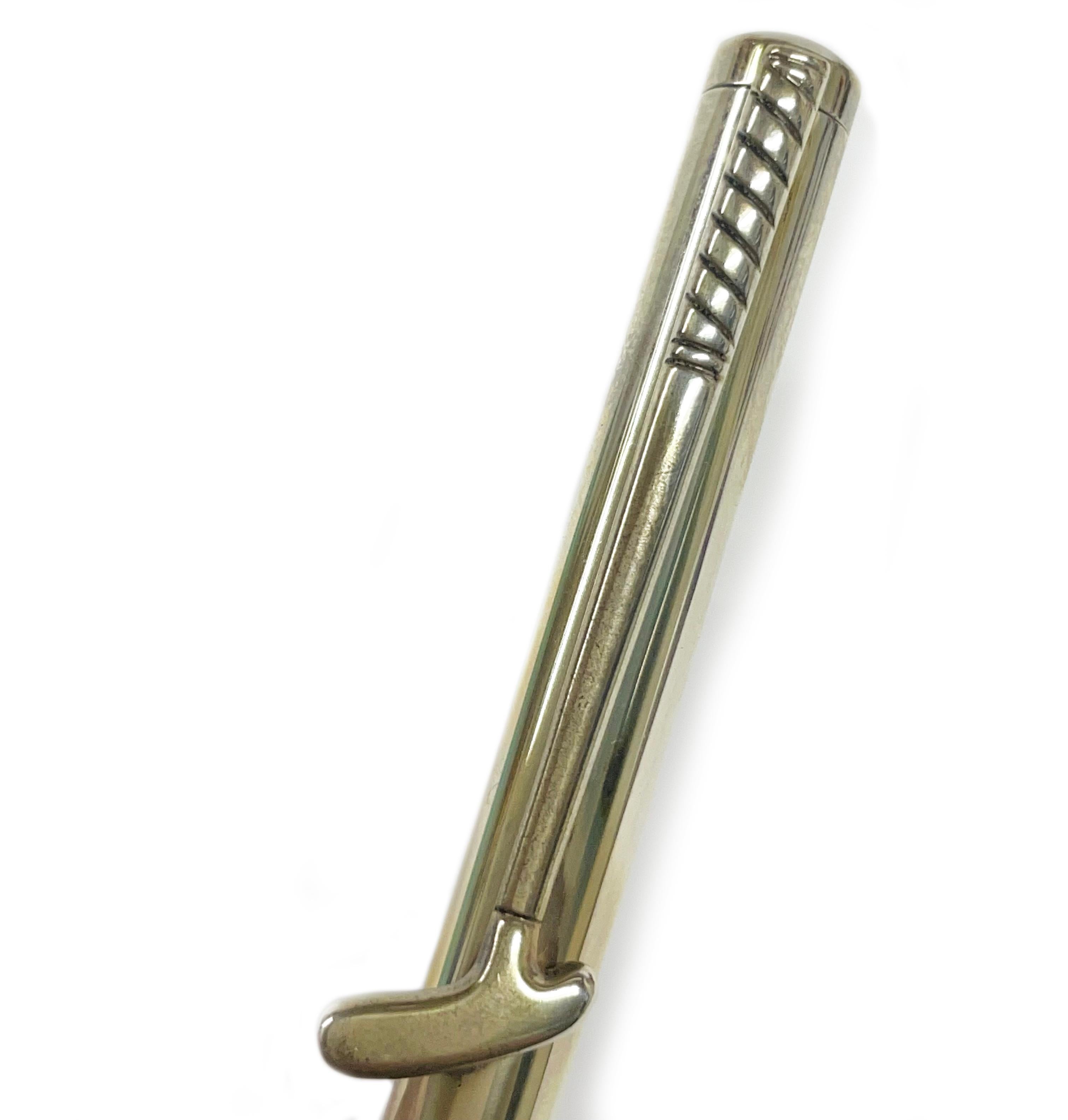 Tiffany & Co. Sterling Golf Putter Ballpoint Pen In Good Condition In Palm Desert, CA
