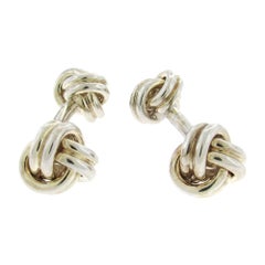 Tiffany & Co. Sterling Knot Cufflinks