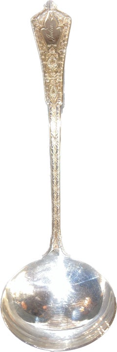 Tiffany & Co Sterling 1872 Persian Design Silver Soup or Punch Ladle