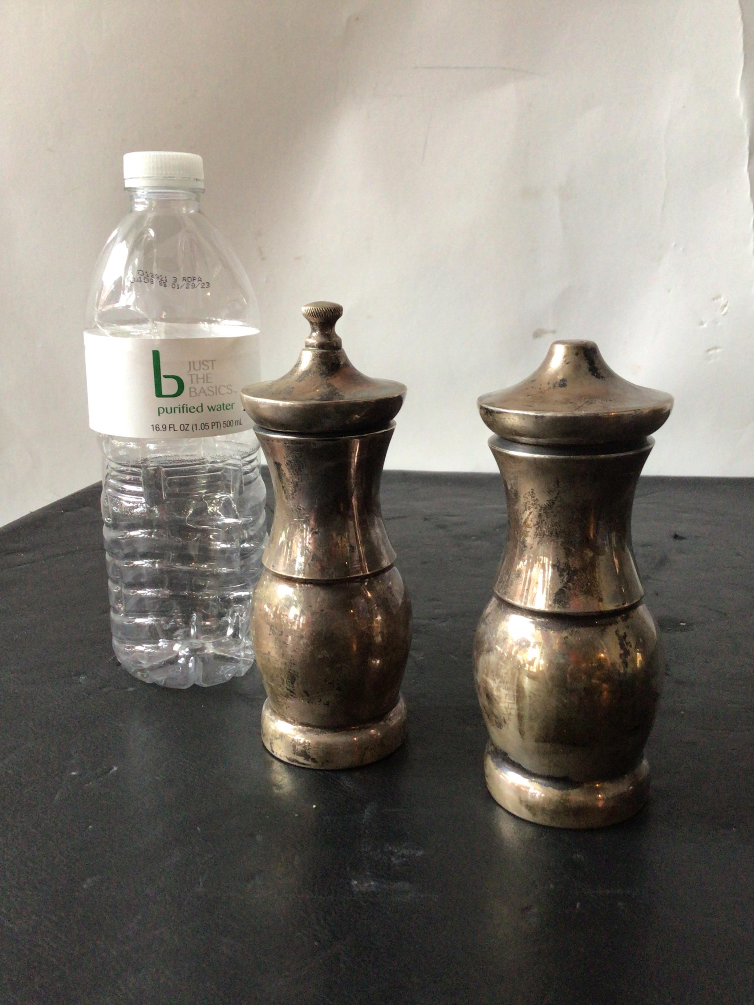 Sterling salt and pepper shaker marked Tiffany. Made by Orel in France.
