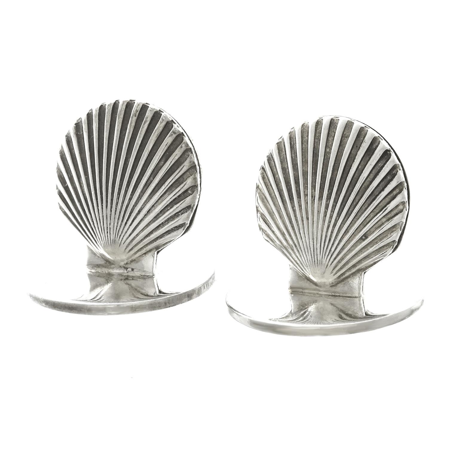 Tiffany & Co. Sterling Seashell Placecard Holders 2