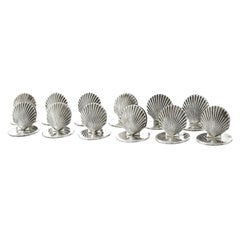 Tiffany & Co. Sterling Seashell Placecard Holders