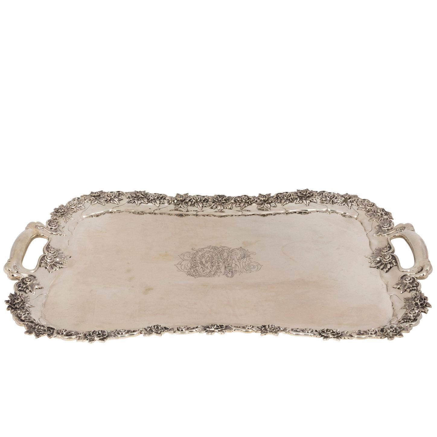 Tiffany & Co. Sterling Serving Tray For Sale