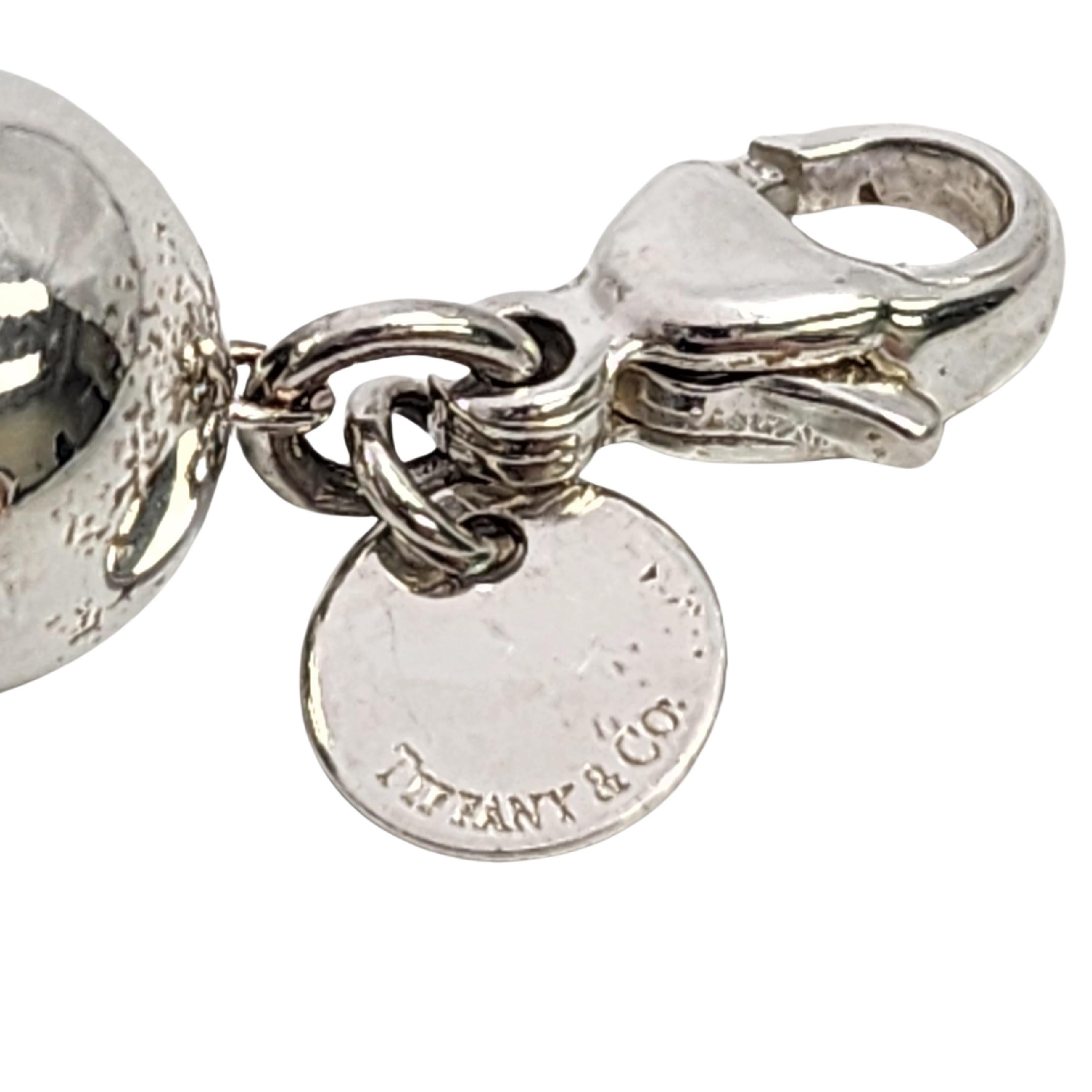 Tiffany & Co Sterling Silver 10mm Ball Bead Bracelet #17251 2
