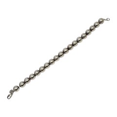 Tiffany & Co Sterling Silver 10mm Ball Bead Bracelet #22277