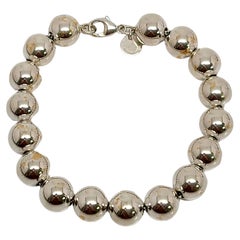 Tiffany & Co. Sterling Silver Ball Bracelet 'B'