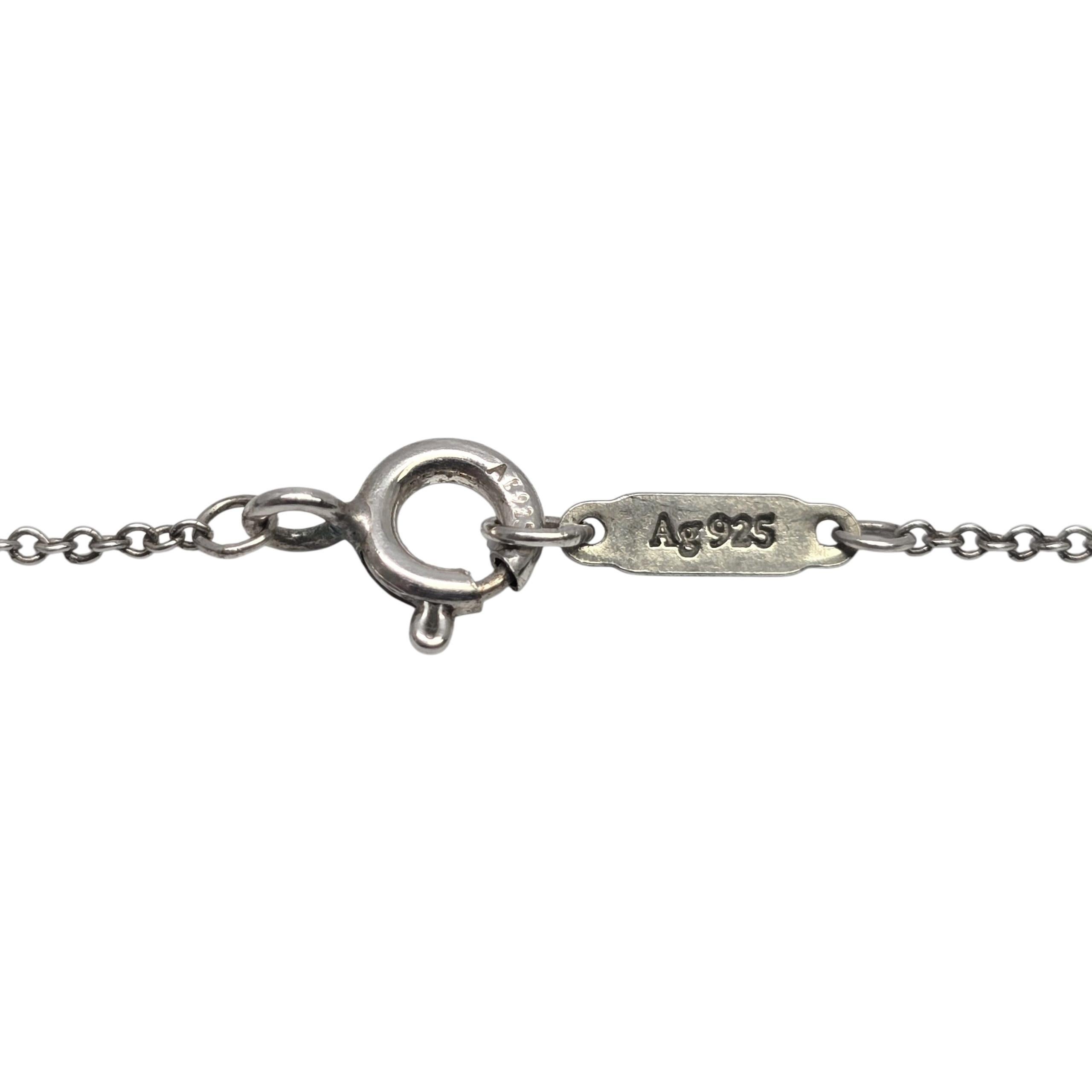Tiffany & Co. Collana a catena in argento sterling da 16 pollici #22458 in vendita 2