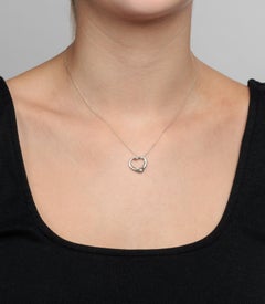 Tiffany & Co. Sterling Silver 16mm Elsa Peretti Open Heart Pendant