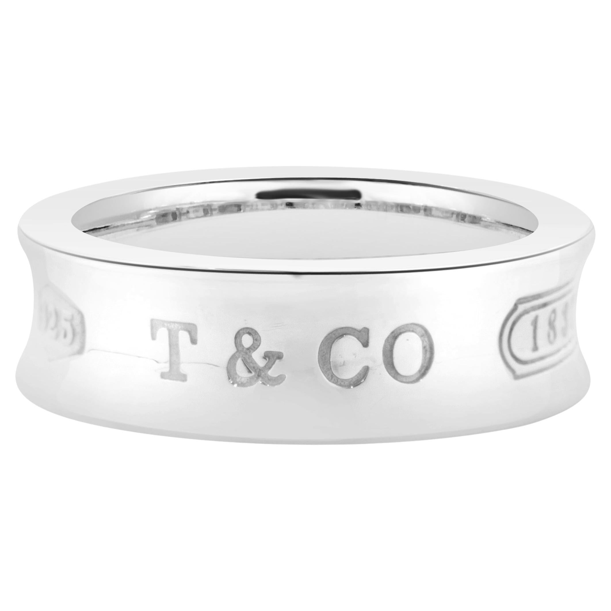 Tiffany & Co. Sterling Silver 1837 Band For Sale