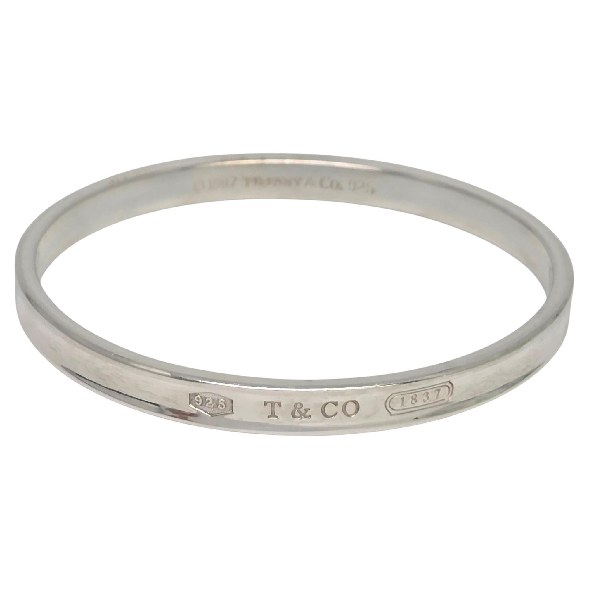 Tiffany & Co Plata de ley 1837 Brazalete #22546
