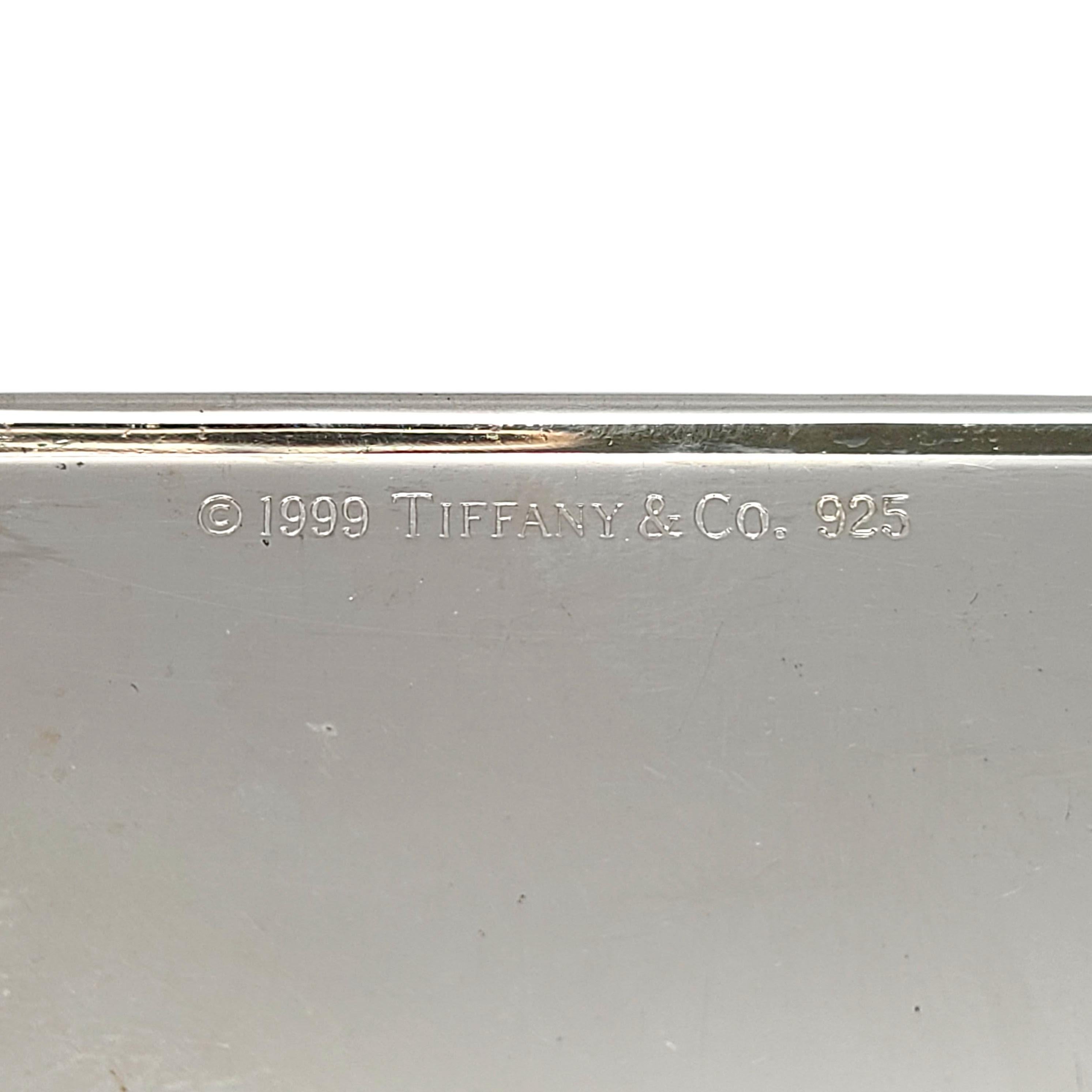 Tiffany & Co Sterling Silver 1837 Business Card Holder In Good Condition In Washington Depot, CT