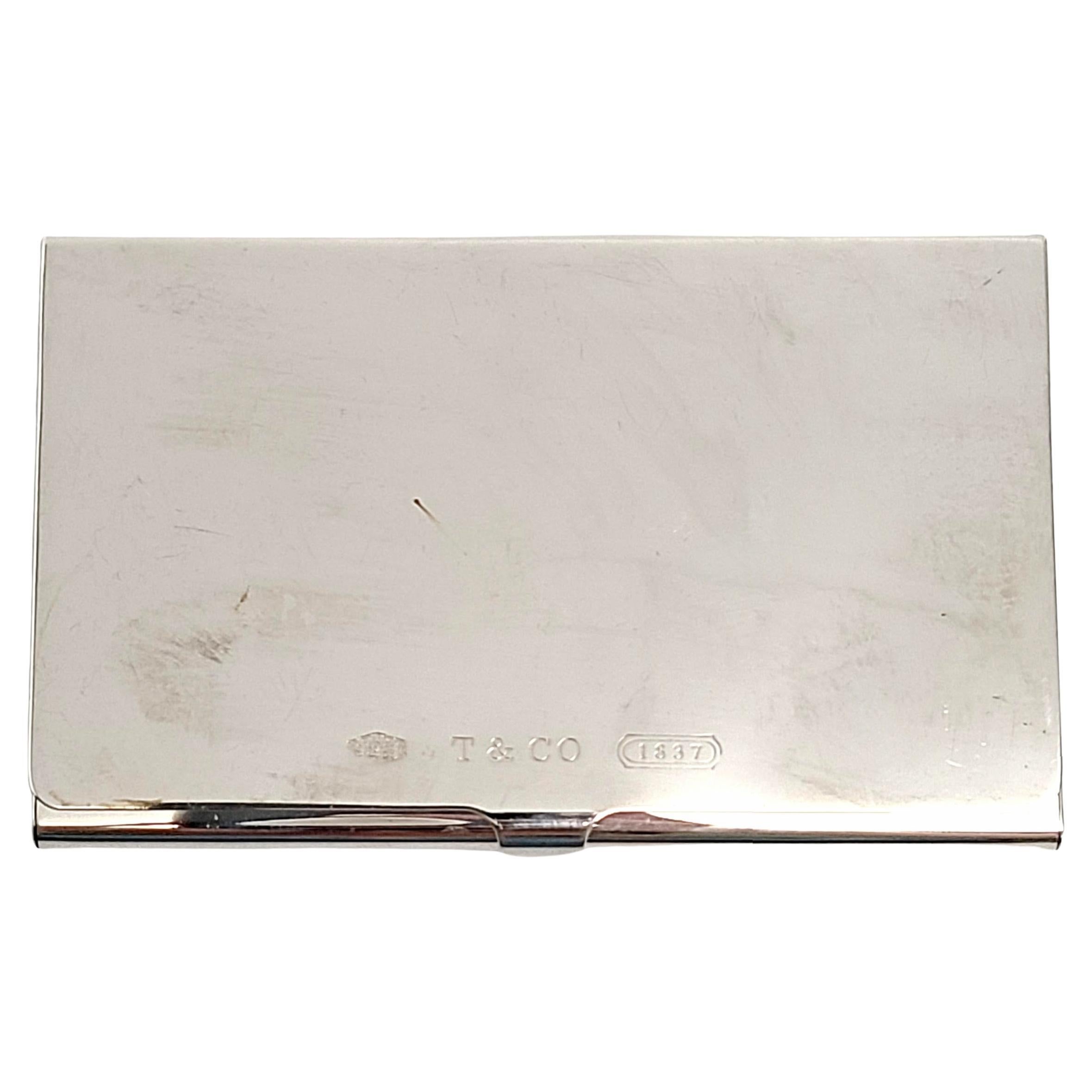 Tiffany & Co Sterling Silver 1837 Business Card Holder