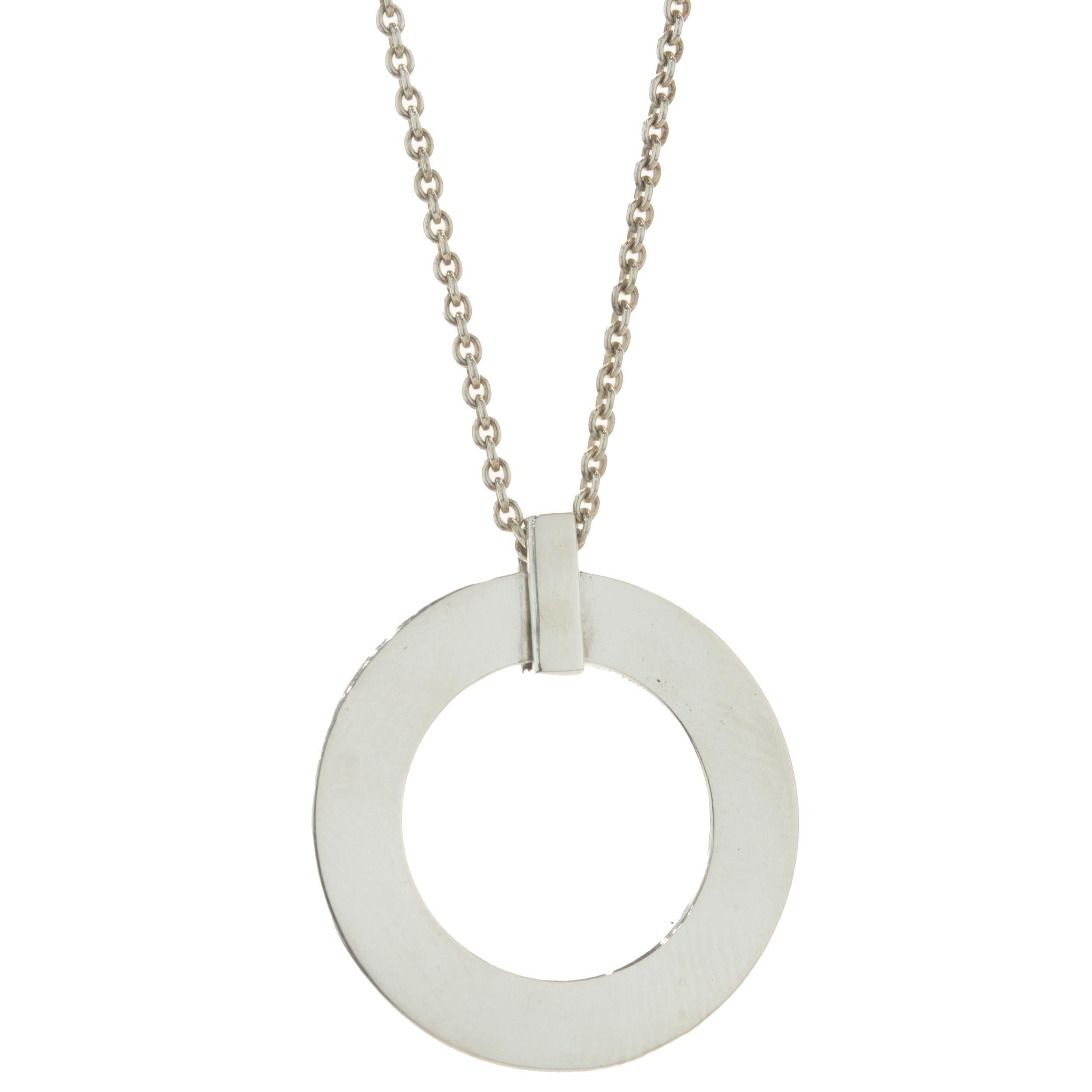 Designer: Tiffany & Co. 
Material: sterling silver
Dimensions: necklace measures 18-inches
Weight: 7.27 grams
