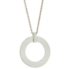 Tiffany & Co. Sterling Silver 1837 Circle Necklace