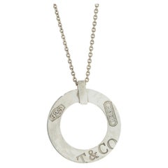 Tiffany & Co. Sterling Silver 1837 Circle Necklace