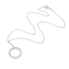 Tiffany & Co. Sterling Silver 1837 Circle Pendant