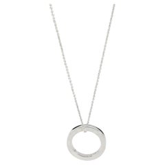 Tiffany & Co. Sterling Silver 1837 Circle Pendant