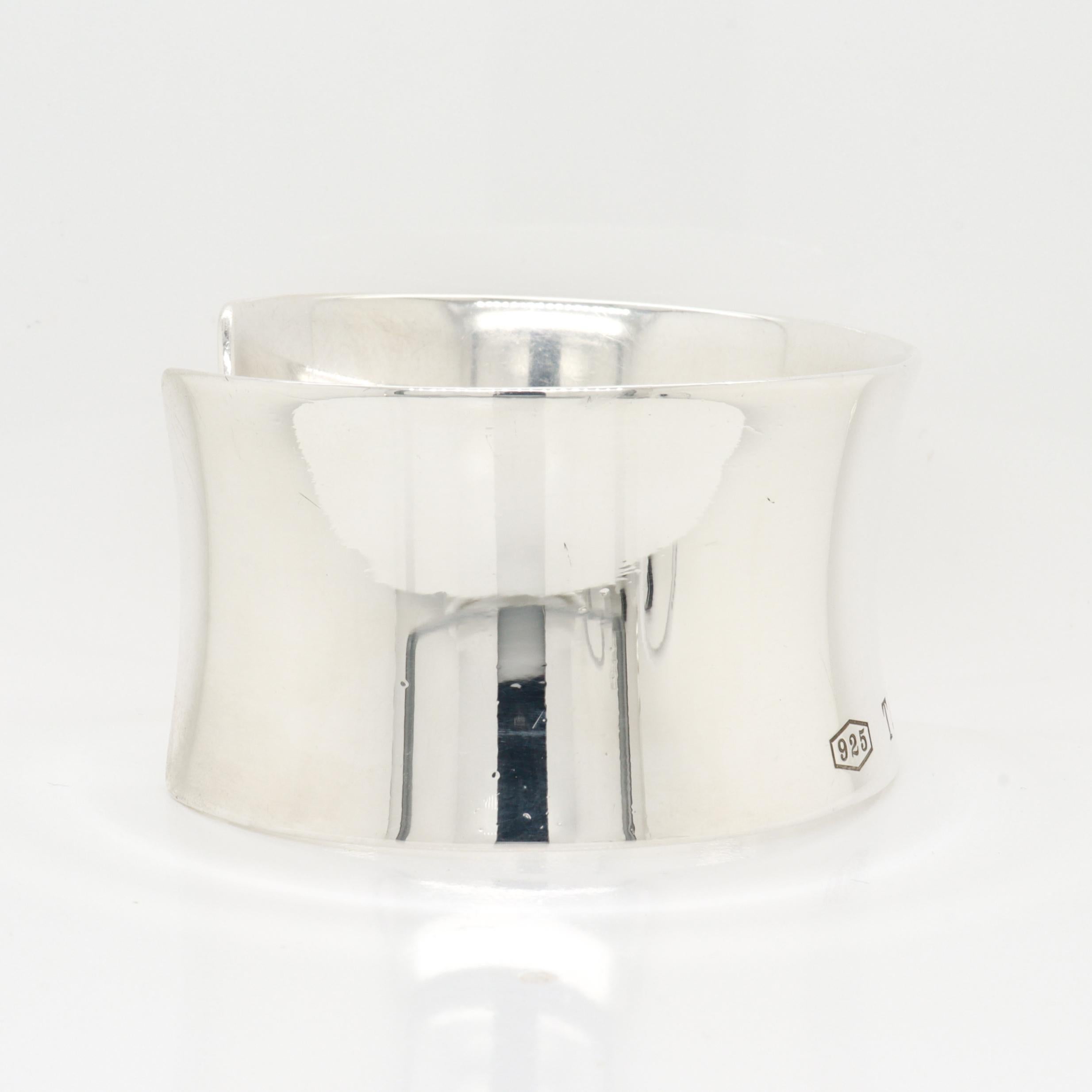 Tiffany & Co. Sterling Silver 1837 Cuff Bracelet For Sale 6