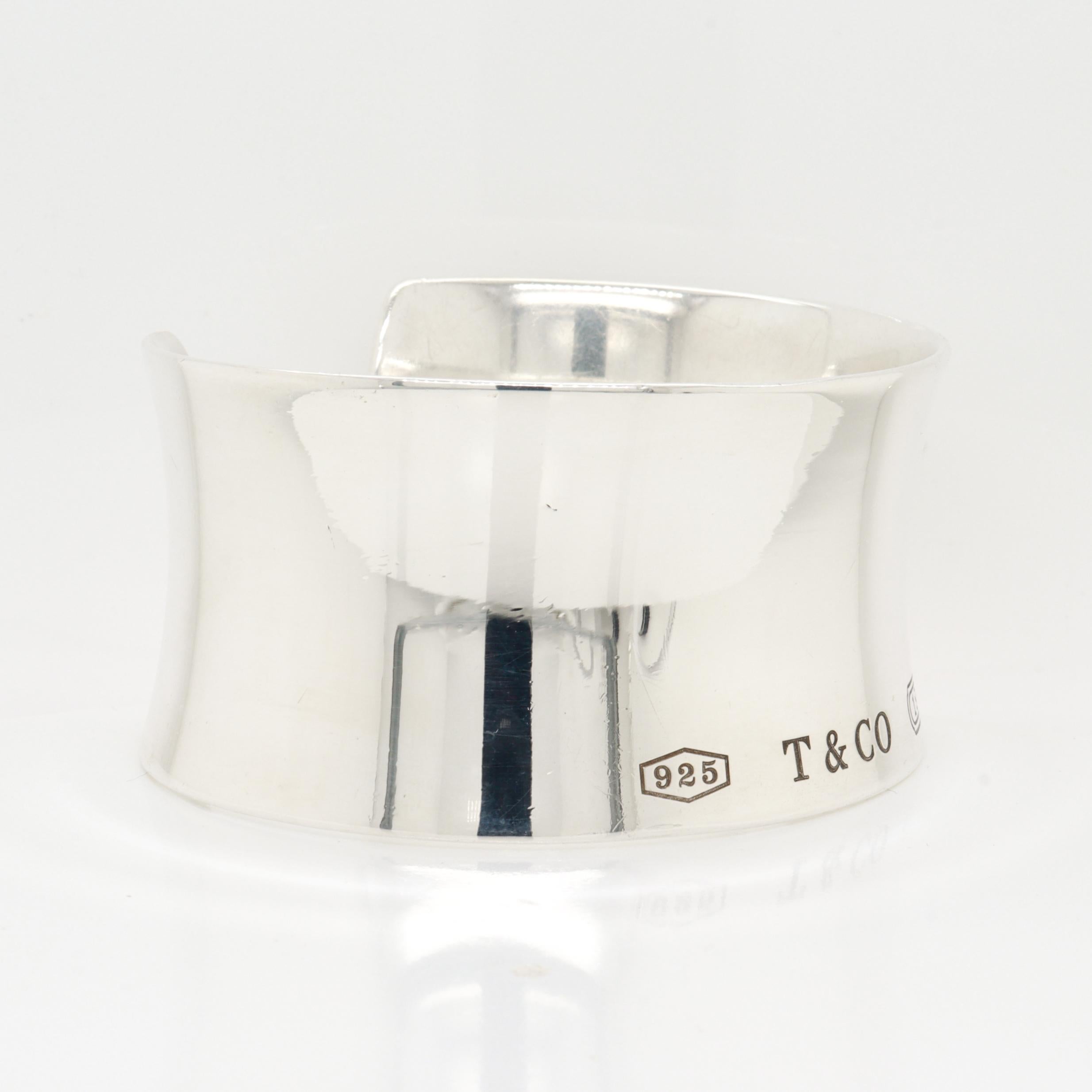 Tiffany & Co. Sterling Silver 1837 Cuff Bracelet For Sale 7