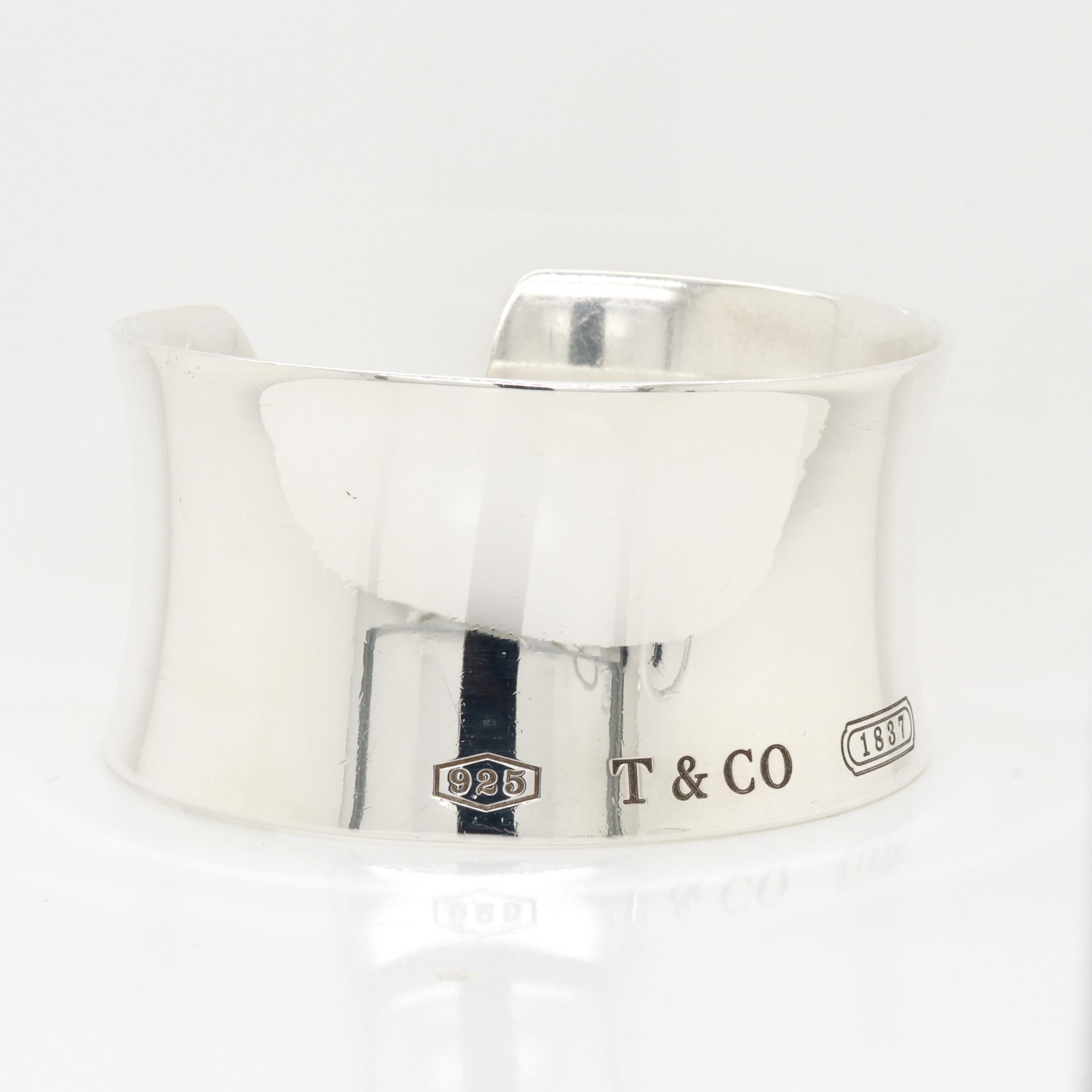 Tiffany & Co. Sterling Silver 1837 Cuff Bracelet For Sale 8