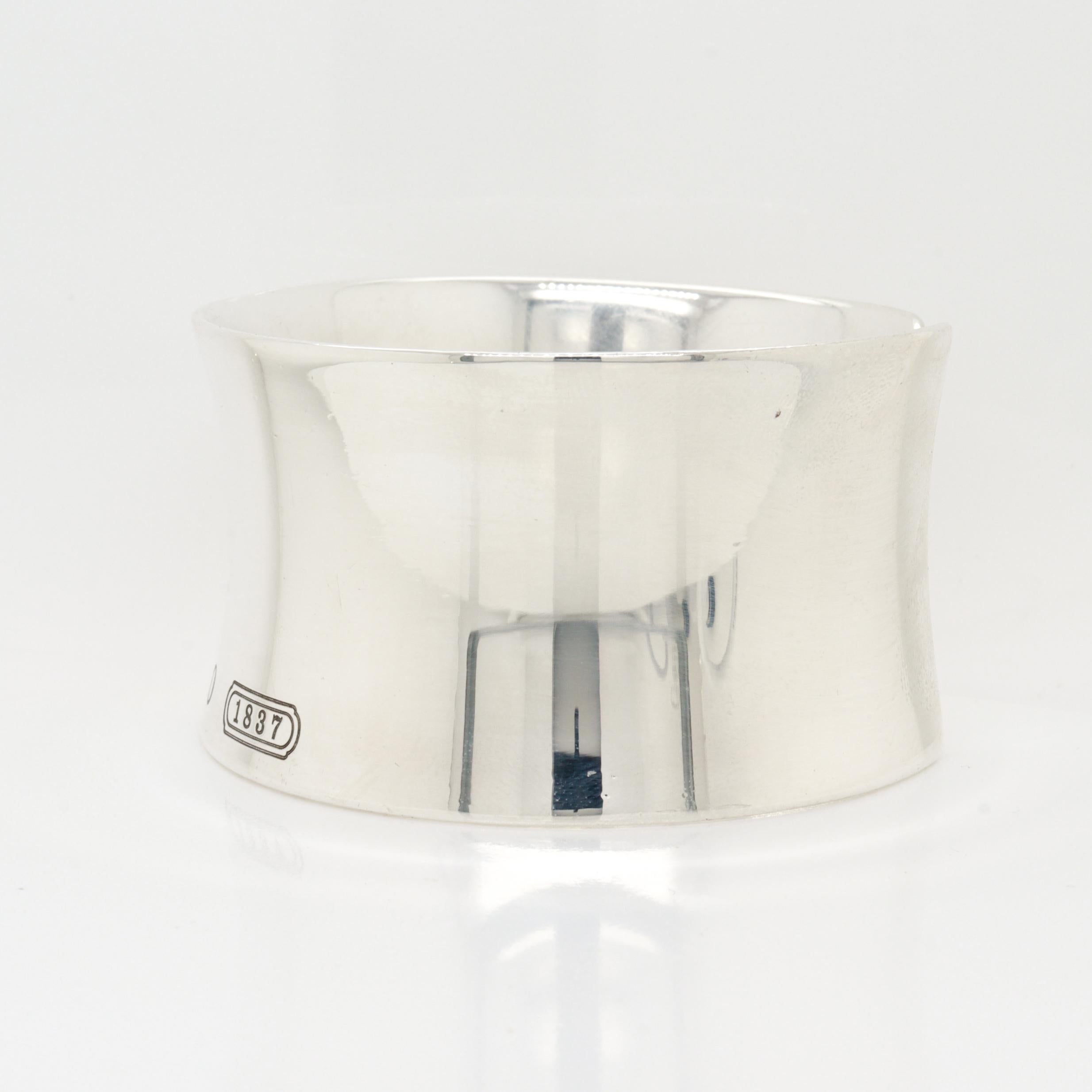 Tiffany & Co. Sterling Silver 1837 Cuff Bracelet For Sale 4