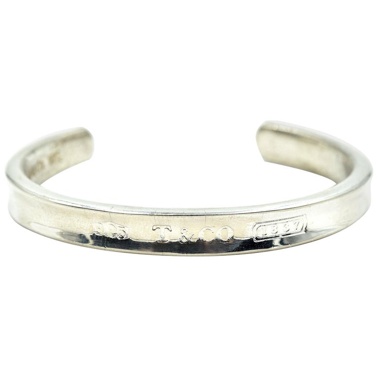 Tiffany and Co. Sterling Silver 1837 Cuff Bracelet at 1stDibs tiffany