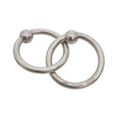 Tiffany & Co Sterling Silver 1837 Double Ring Rattle with Box #22452