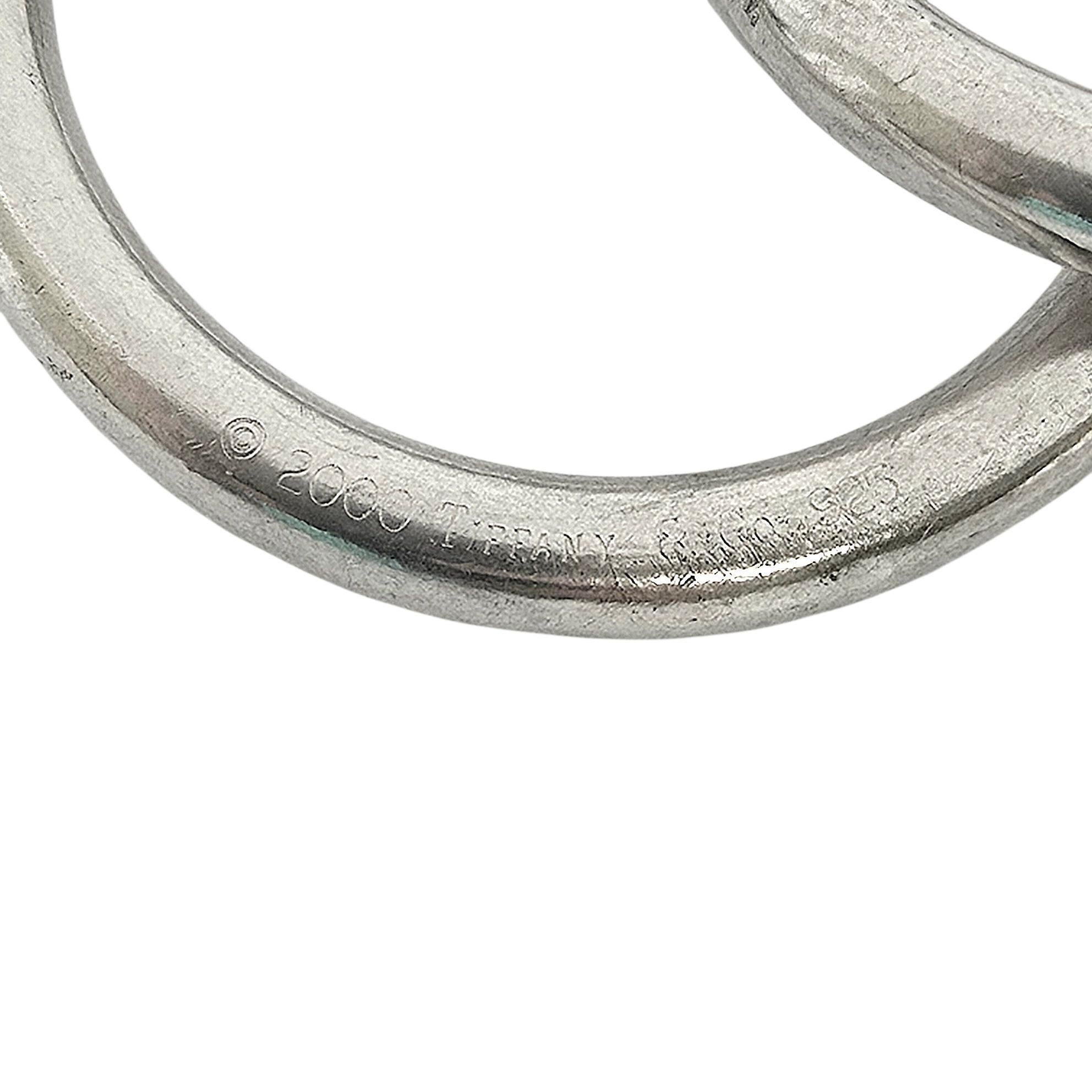 Tiffany & Co Sterling Silver 1837 Double Ring Rattle with Box #22452 en vente 4