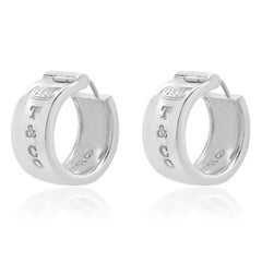 Tiffany & Co. Sterling Silver 1837 Hoop Earrings