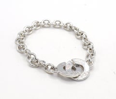 Tiffany & Co. Sterling Silver 1837 Interlocking Circle Chain Link Bracelet