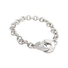 Tiffany & Co. Gliederarmband aus Sterlingsilber mit ineinandergreifender Kreiskette, 1837