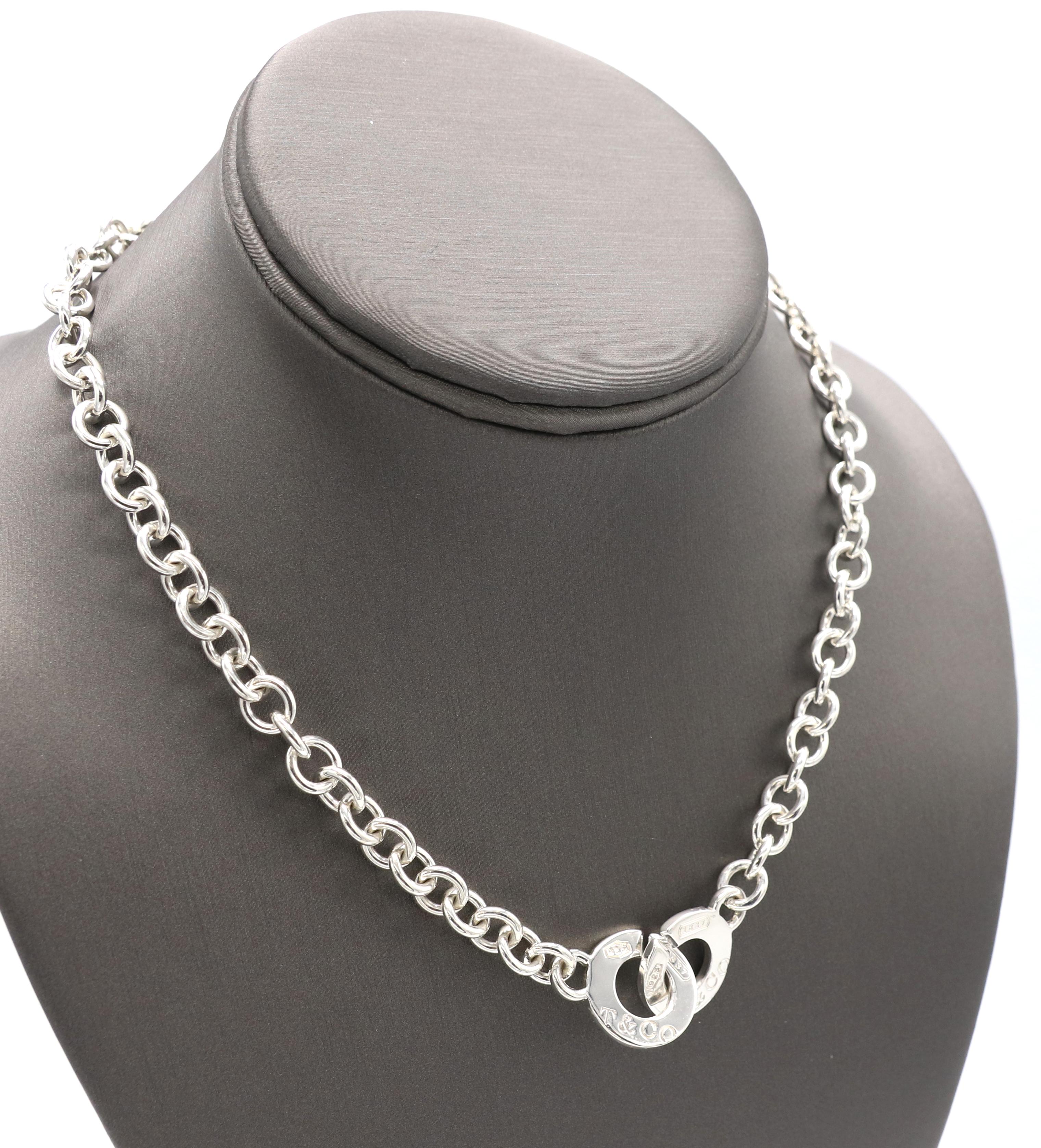 tiffany and co necklace interlocking rings