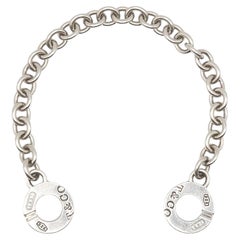 Tiffany & Co. Sterling Silver 1837 Interlocking Circle Toggle Bracelet