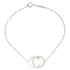 Tiffany & Co. Sterling Silver 1837 Interlocking Circles Chain Bracelet
