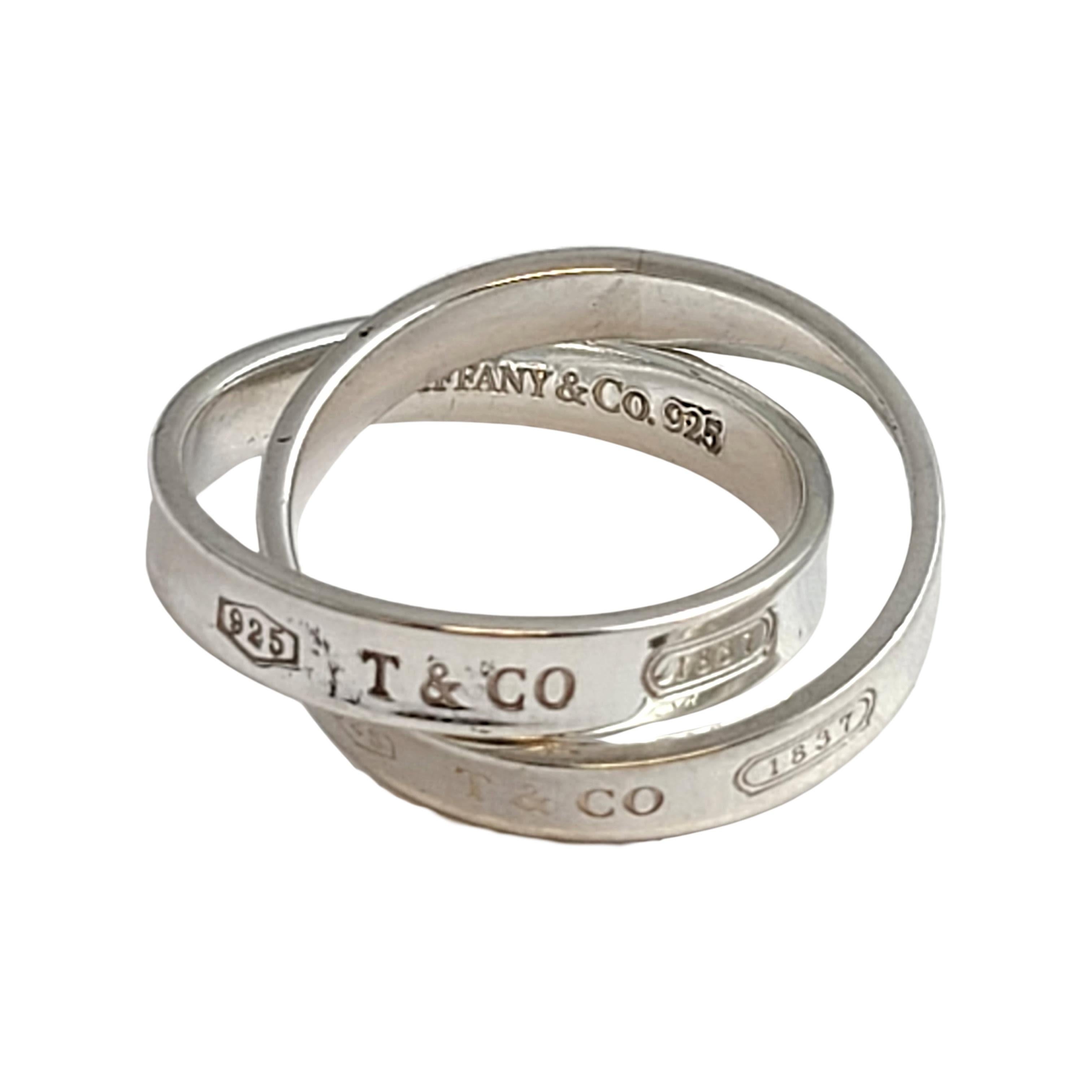 Women's Tiffany & Co. Sterling Silver 1837 Interlocking Circles Ring