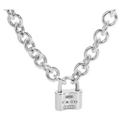 Tiffany & Co. Argento Collana 1837 Lock