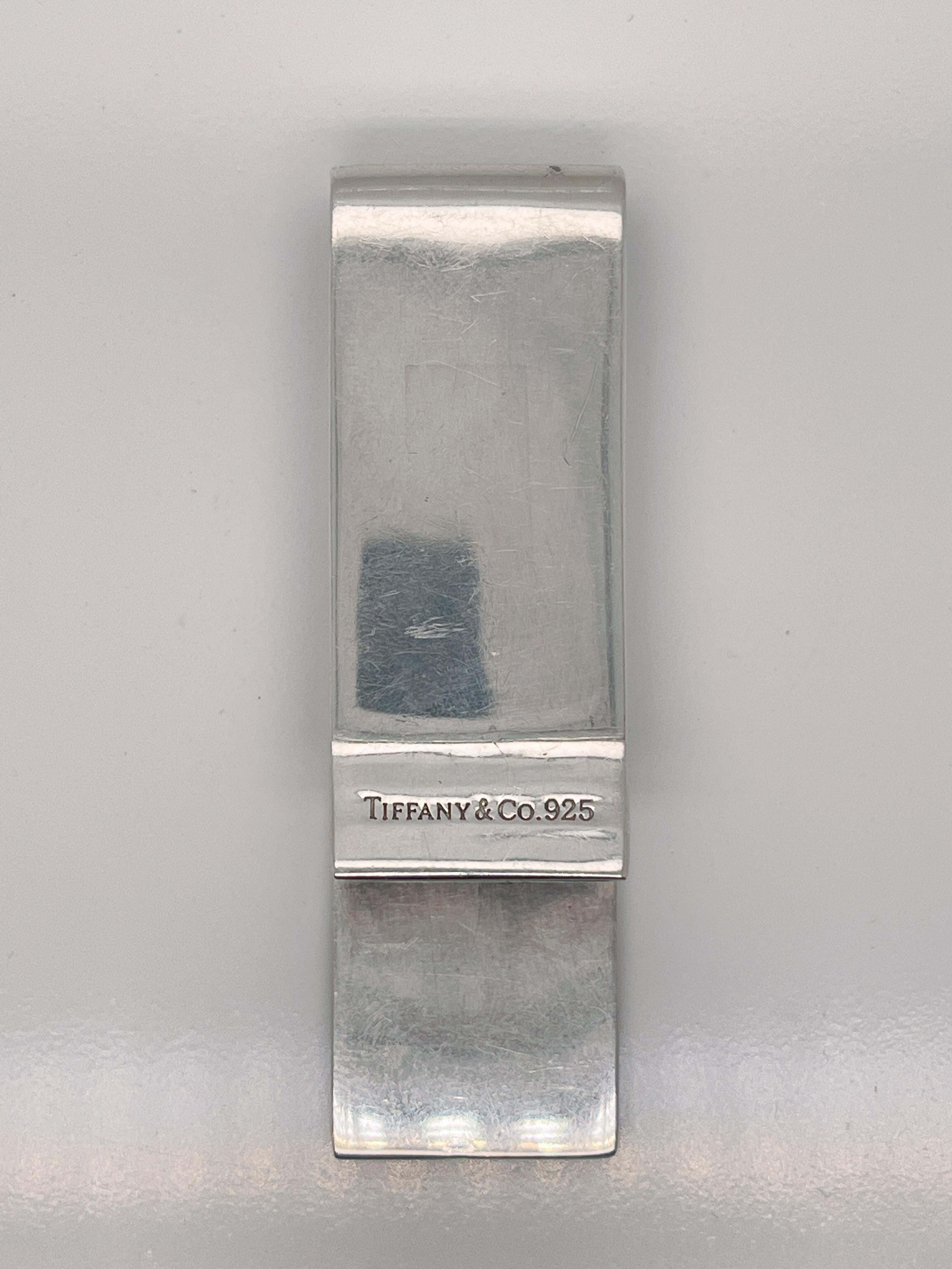 Modern Tiffany & Co. Sterling Silver 1837 Maker's Money Clip