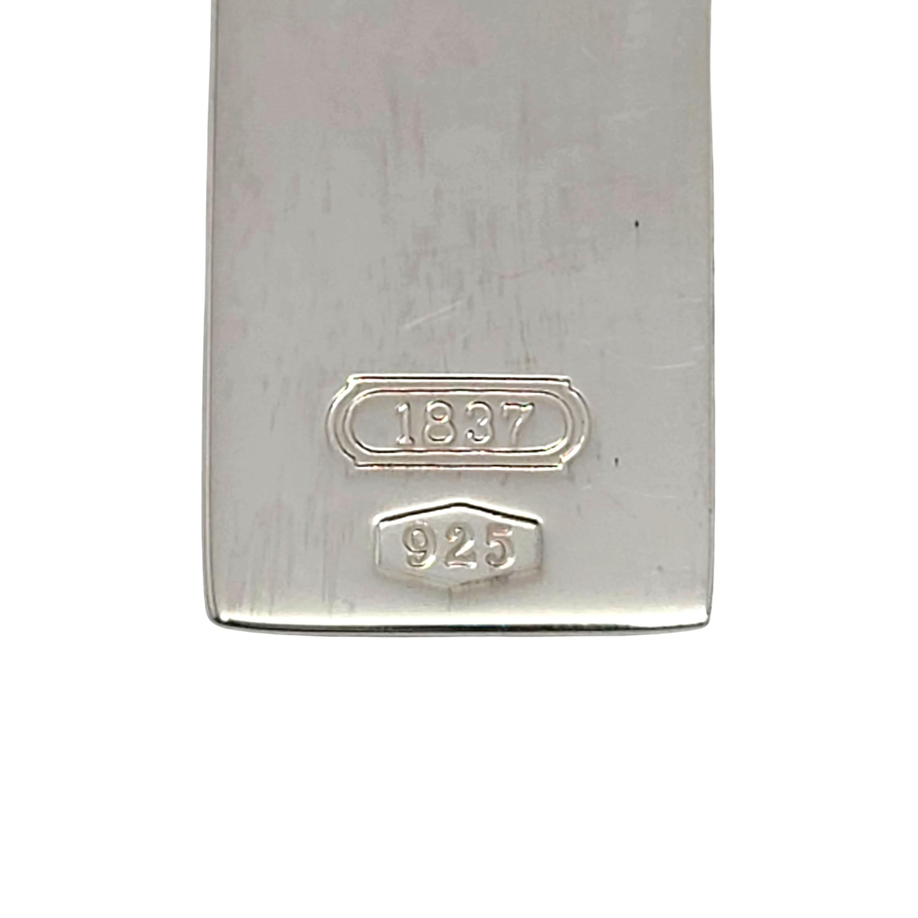 Tiffany & Co Sterling Silver 1837 Money Clip 1