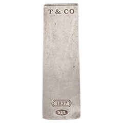 Tiffany & Co. Broche à billets en argent sterling 1837