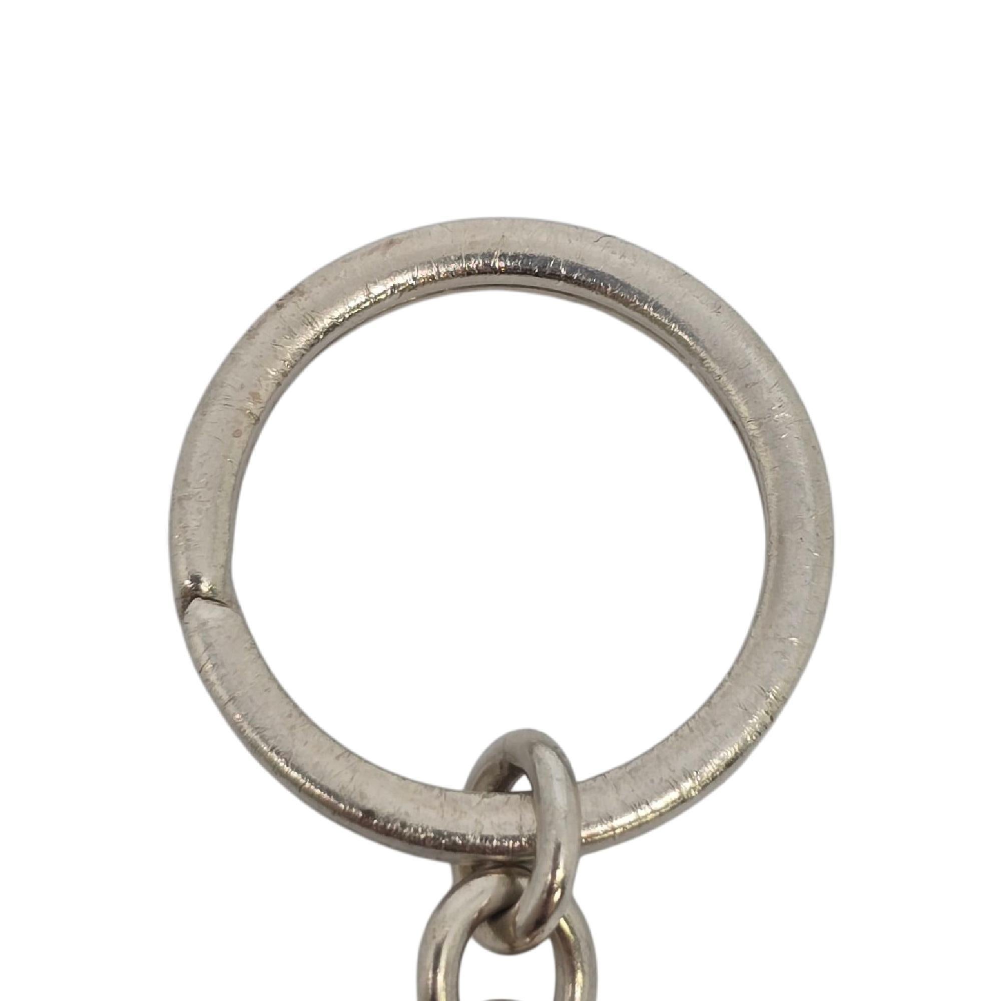Tiffany & Co Sterling Silver 1837 Padlock Keychain/Key Ring #21830 For Sale 2