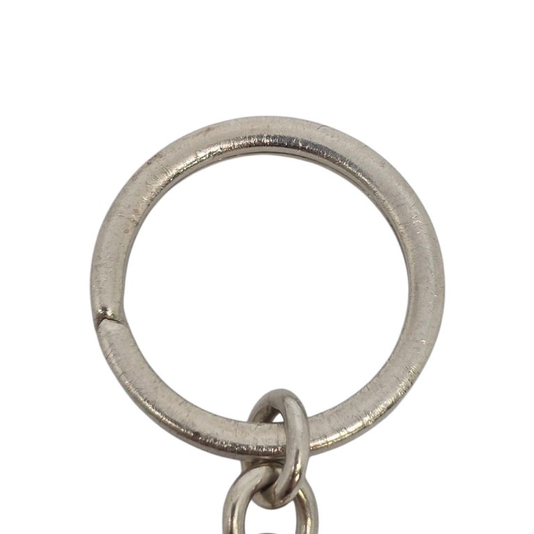 Tiffany and Co Sterling Silver 1837 Padlock Keychain/Key Ring