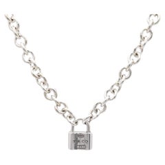 Tiffany & Co. Collana con lucchetto in argento 1837 A Link