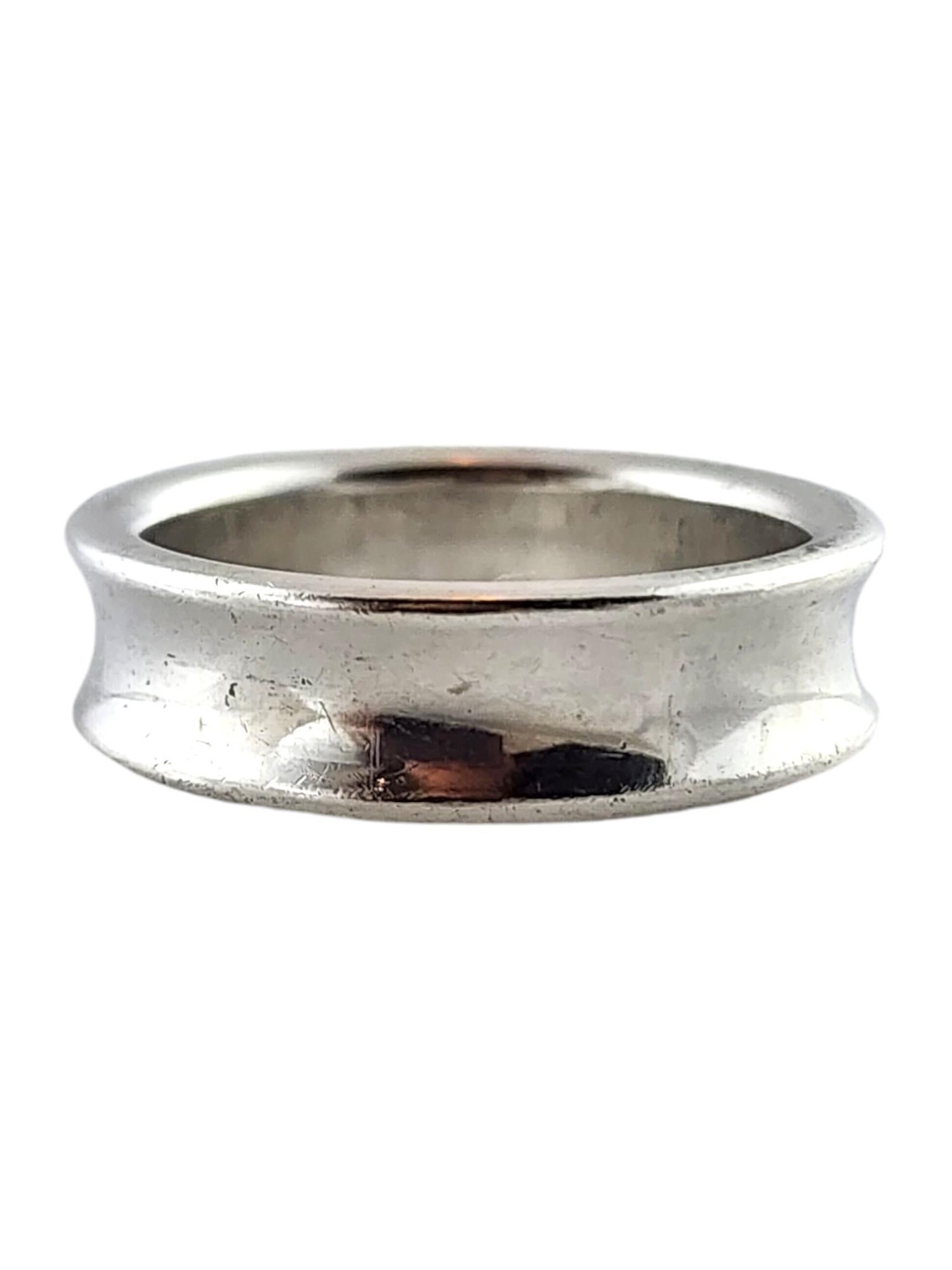 Women's Tiffany & Co Sterling Silver 1837 Ring Band Size 10 #18928