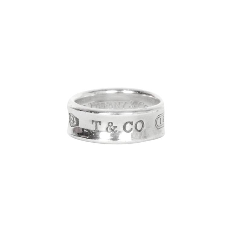 Tiffany & Co. Sterling Silver 1837 Ring sz 6