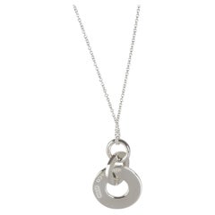 Tiffany & Co. Sterling Silver 1837 Triple Circle Drop Pendant